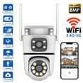 thumbnail image 3 of Outdoor Security Camera, Dual Lens 2MP+2MP Wi-Fi 6 Pan-Tilt, IP65 Weatherproof, 20m IR Night Vision & 2-Way Audio, 3 of 12