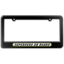 Superhero On Board License Plate Frame