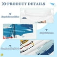 thumbnail image 2 of FORMRS Boys Rash Guard Short Sleeves Swim Shirt Quick Dry UPF 50+ Sun Protection, Sizes 3-12T, Dark Blue Hand Drawn Sailboats, 2 of 6