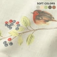 thumbnail image 5 of Birds Pattern Kitchen Valance, Colorful Farmhouse Style Valance Curtains for Living Room, Single Panel Rod Pocket Drapery for Bedroom, 52 x 12 Inch, 5 of 6