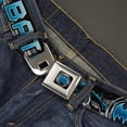 thumbnail image 2 of DC Comics Belt, Seatbelt Buckle Belt, Batman Poses Bat Signal Close Up Black Grays Blues, 30 to 44 Inches, 2 of 9