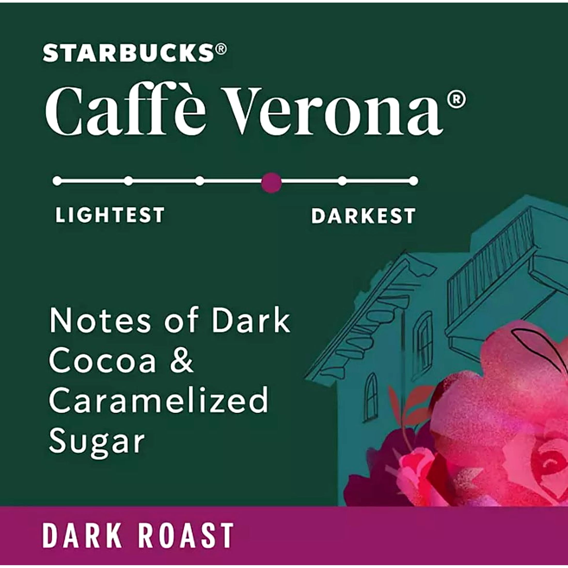 Starbucks Caffe Verona Ground Coffee, Dark Roast (40 Oz.)