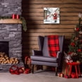 thumbnail image 2 of ZHONGYUTONG Christmas Canvas Wall Art Snowman Picture Santa Claus Painting Winter Farmhouse Poster for Living Room Decor Framed (12.00" x 12.00"), 2 of 5