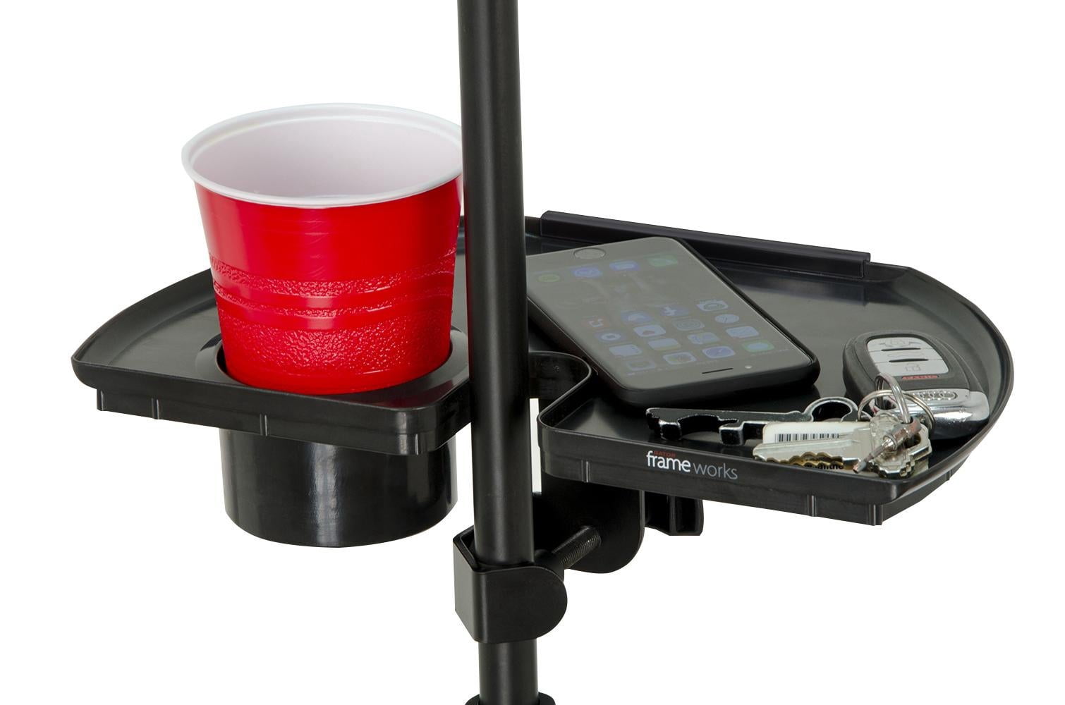 Gator Mic Stand Accessory Tray with Drink Holder
