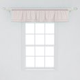 thumbnail image 2 of Ambesonne Modern Window Valance, Colored Rhombs Borders, 54" X 12", White Seafoam and Coral, 2 of 3