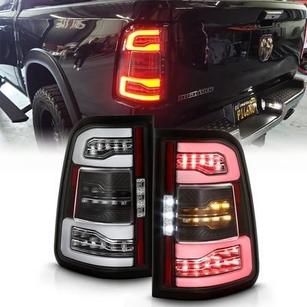 2019-2023 Ram 1500 [Incandescent] Black Full LED Tail Lights w/Sequential Signal