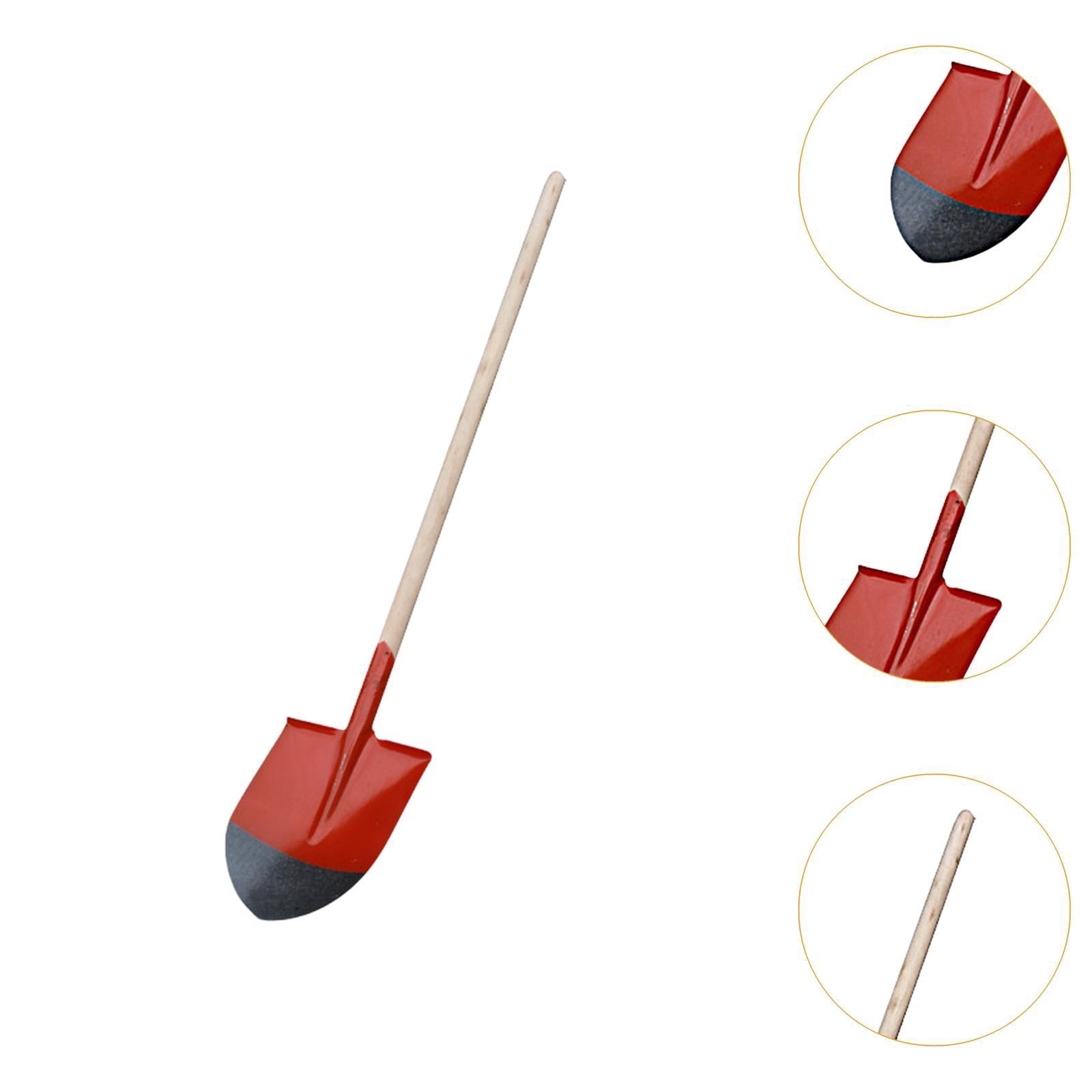 koolsoo Garden Spade Planting Spade with Wood Handle Heavy Duty Hand Digging Shovels Garden Digging Tools for Moving Seeding Lawn Yard 42.5x22.7cm