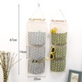 thumbnail image 3 of Bolsa de almacenamiento colgante para armario de pared, organizador de puertas de bolsas de almacenamiento para cuarto de Gris kusrkot Bolsas de almacenamiento colgantes, 3 of 6