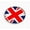 Flexible, variant on Flag of United Kingdom | 3D Domed CAR Emblem Badge Sticker Flexible Round