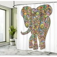 thumbnail image 5 of Ambesonne Psychedelic Shower Curtain, Boho Art, 69"Wx75"L, Multicolor, 5 of 5