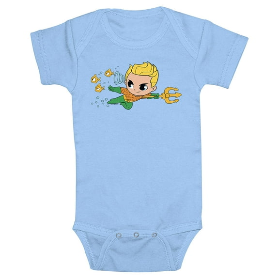 Infant's DC Super Friends Chibi Aquaman Bodysuit