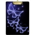 thumbnail image 1 of FMSHPON Butterfly Blue Clipboard Hardboard Wood Nursing Clip Board and Pull for Standard A4 Letter 13x9 inches, 1 of 7