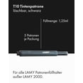 thumbnail image 2 of Cartuchos de tinta Lamy T10 negros, paquete de 5 unidades, para plumas estilográficas, 2 of 5