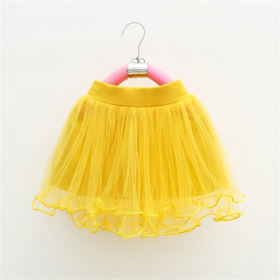 Xiaowennn Spring Children's Skirt Girls' Mesh Skirt Nailed Beads Children's Skirt Pengpeng Base Skirt Girls Long Party Dress