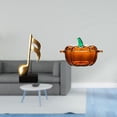 thumbnail image 2 of Escultura de resina con forma de calabaza, plato de cristal creativo, figura musical, adorno de mesa, tarro de , centro de mesa para escritori, 2 of 8