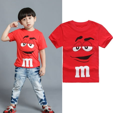 

Pudcoco Cartoon Tee Kids Boy Short Sleeve Cotton T-shirt Tops Blouse