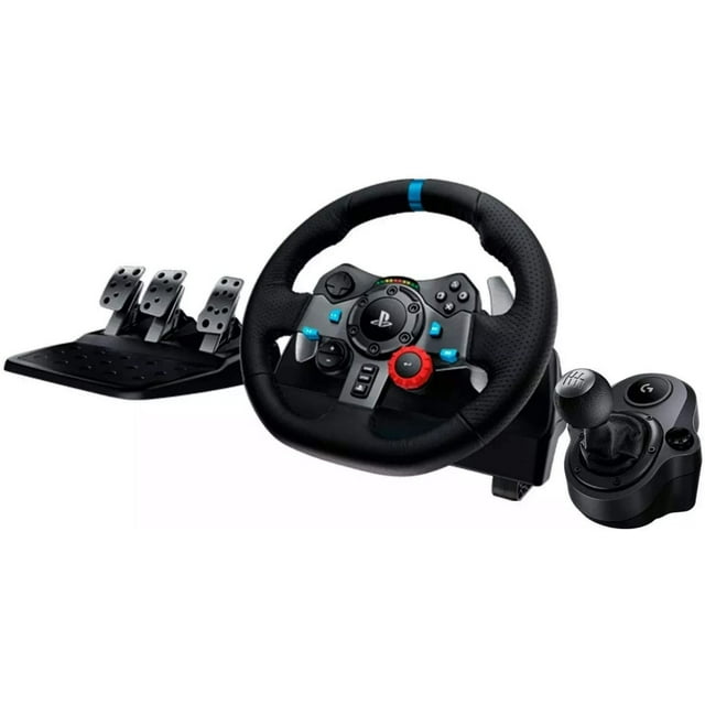 KIT GAMER VOLANTE PALANCA PEDALES LOGITECH G29 941-000110 941-000119 PARA PLAYSTATION 3 4 Y PC