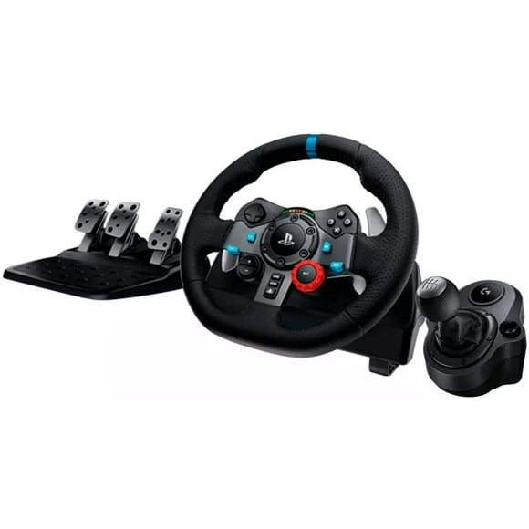 KIT GAMER VOLANTE PALANCA PEDALES LOGITECH G29 941-000110 941-000119 PARA PLAYSTATION 3 4 Y PC