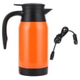 thumbnail image 1 of Orange Car Electric Kettle Temperature Display Car Boiling Cup Travel Pot Heating Cup DC 12V, 1 of 8