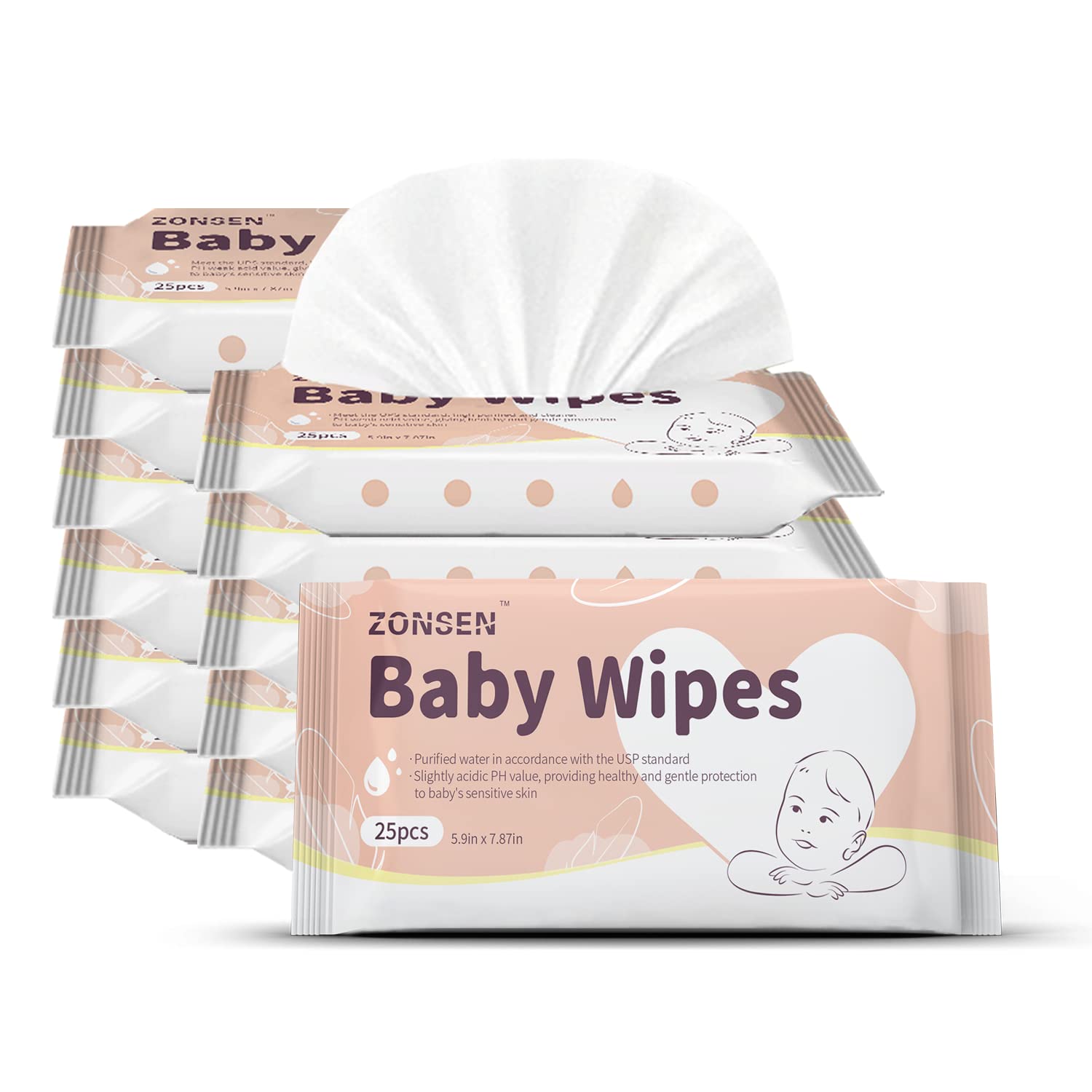 Baby Wipes, Ultra Soft Water Based Wet WipesWipe Mouth/Clean Teeth