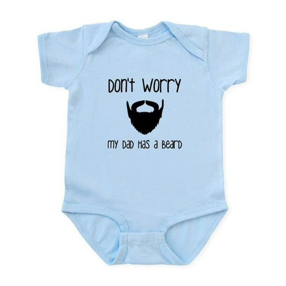 CafePress - My Dad Has A Beard Body Suit - Baby Light Bodysuit, Size Newborn - 24 Months