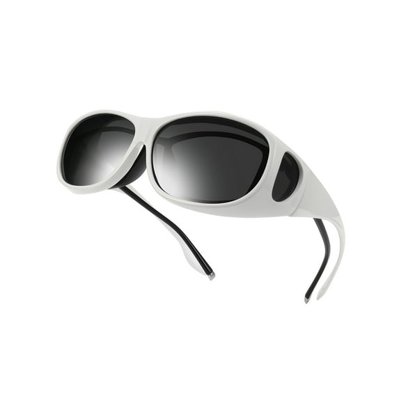 TINHAO Fit Over Wrap Sunglasses Polarized Wear Over Eyeglasses 100% UV Protection for Men and Women