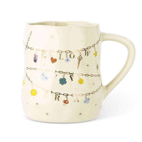 Thyme & Table 15.7 fl oz "Glow up Era" Gold Stoneware Mug