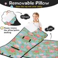 thumbnail image 3 of Pioneer Flower Floral Print Pattern Teens Toddler Nap Mat with Pillow, Sleeping Mat Bag for Preschool Daycare 60"x20", 3 of 6
