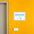 thumbnail image 3 of Classic Framed Plus Wear Gloves When Handling Samples Door or Wall Sign | Hygiene and Safety Signage - Small, 3 of 7