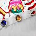 thumbnail image 4 of Erosebridal Teens Sport Baseball Black Out Curtains,Ice Cream Drip Dessert Curtains Pack of 2 (42x63 Each) For Boys Girls,Blue Pink, 4 of 6