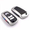 thumbnail image 1 of Car Key Fob Cover Case Protector 1Pcs M-Style Car Key Case Fob Cover Bag Holder Key Chain Key Ring for BMW, 1 of 5