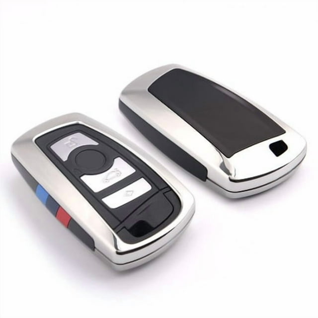 Car Key Fob Cover Case Protector 1Pcs M-Style Car Key Case Fob Cover Bag Holder Key Chain Key Ring for BMW