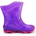 thumbnail image 3 of Bota de Lluvia para Niña Bubble Gummers Burbujas Lila Cristal talla 16, 3 of 5