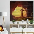 thumbnail image 3 of Design Art - Homme Priant dans une Grotte sous le Coucher du Soleil, 3 of 5