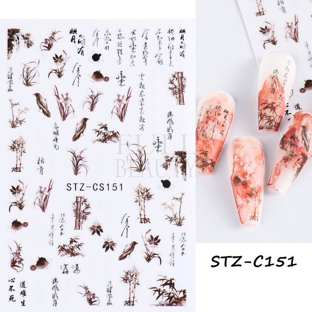 Pegatinas de corazón 3D para uñas, decoración del Día de San Valentín, estrellas bronceadoras doradas, Luna, deslizadores de uñas, calcomanías de mariposa para manicura, NTBTF-S Dengxun unisex