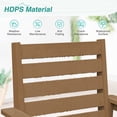 thumbnail image 2 of DYCANPO 18'' HDPS Outdoor Dining Chair Set of 4, Patio Chair with Armrest for Backyard, Light Brown, 2 of 6