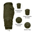 thumbnail image 4 of Mens Distressed Belted Cotton Cargo Shorts, 4 of 5