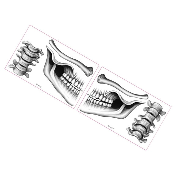 Sinyiin Quick Halloween Clown Mouth Body Art Sticker Easy Apply Washable Temporary Face Art For Haunting House Event