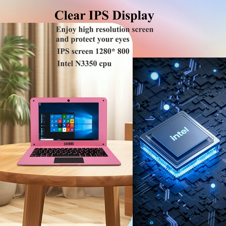 T&C 10 Inch Small Notebook, Windows 10, Intel Z-8350, 6GB RAM