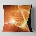 thumbnail image 2 of Designart Bright Yellow 3d Abstract Design - Contemporary Abstract Throw Pillow - 18x18, 2 of 5