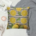 thumbnail image 2 of COMIO  Throw Pillow Cover Lemons Black and White Stripes Summer Fresh Fruits Modern Design Rectangular Throw Pillow Covers for Couch Sofa Home Decor, 2 of 5