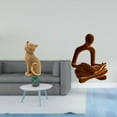 thumbnail image 2 of Escultura Decorativa De Resina Con Figura Humana De Animal, Pensador Abstracto. Figura Coleccionable Para Sala De Estar, Dormitorio, Oficina, Bar, Boda, Entrada O Estantería., 2 of 8