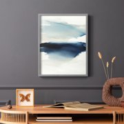 Waves I Framed Print in Gray Solid Wood 8 x 10 Framed Print