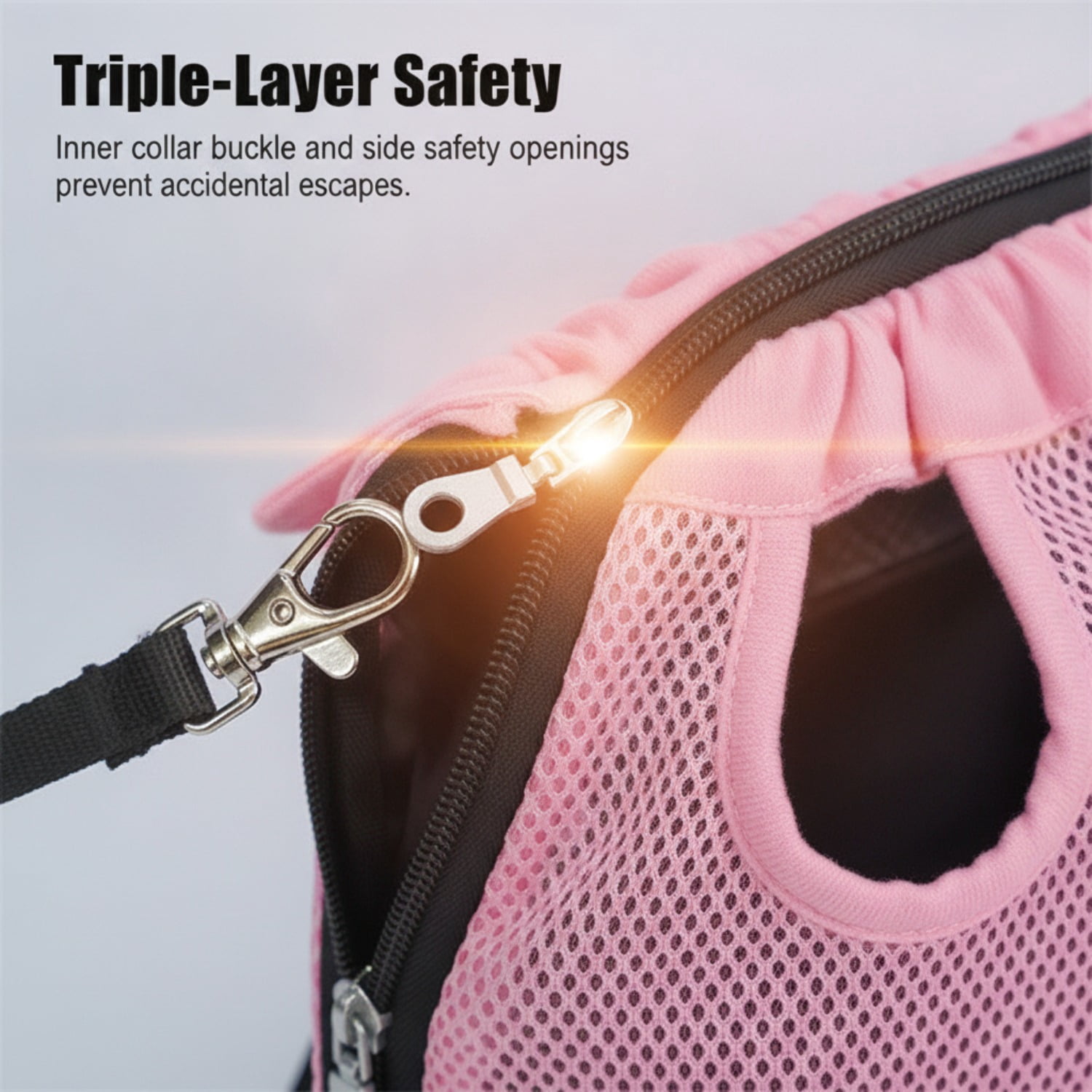Dog Backpack Carrier, Adjustable Pet Front Carriers, Legs Out Carrying Sling Travel Bag for Small Medium Dogs 2.5-4 Lbs, Soft Wearable Puppy Chest Carry Backpacks for Walking/Hiking/Camping/Traveling
