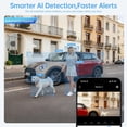 thumbnail image 4 of 2K Window Security Camera, 2.4G&5G WIFI Indoor Home Security Camera, Full Color Night Vision, Anti-Glare, AI-Powered Motion Detection, 24/7 Recording, Easy & Quick Setup(2 Pack), 4 of 9