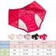 thumbnail image 5 of Gibobby Bikini elástico con algodón Bragas encaje para mujer, a fugas menstruales, cintura media, algodón, , higiene, pantalones, calzoncillos（B， XL), 5 of 5