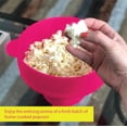 thumbnail image 2 of Microwave Popcorn Popper with Lids - Silicone - No Oil or Butter Required - Collapsible Bowls - BPA-Free Container - Movie Night Supplies - Pink, 2 of 6