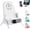 White, variant on 3-in-1 Wireless Charger with Bluetooth Speaker, 15W Fast Charging Station, Adjustable Phone Stand with LED Light for Desk (Pink)