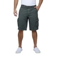 thumbnail image 4 of RAW X Mens Belted 12.5" Inseam Knee Length Cargo Shorts, Grey, 38, 4 of 7