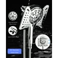 thumbnail image 7 of Hodvit 2 in 1 Shower Head Combo, High Pressure Rain Shower Head and Handheld Shower Head with 10 Spray Modes, 60" Stainless Steel Hose, 7 of 7